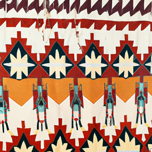 native american rugs mid century